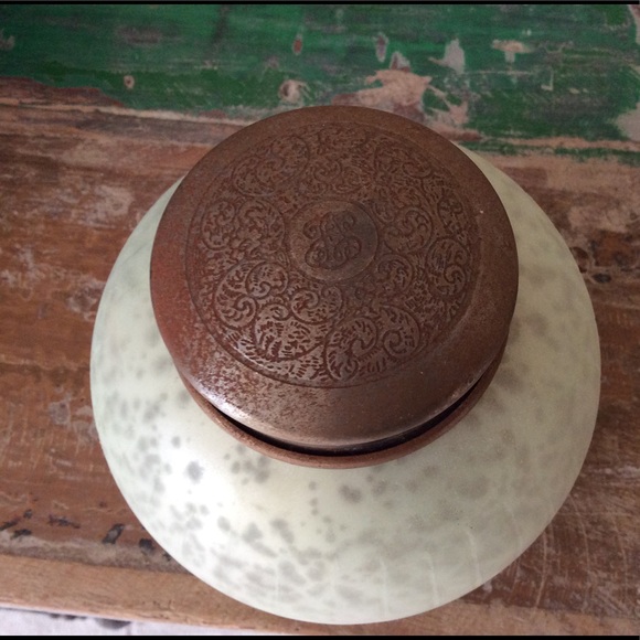 CAPRI BLUE Mercury Glass HIBISCUS TEAKWOOD Candle - Picture 9 of 13